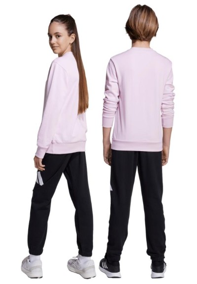 Tuta Sportiva Junior Rosa E Nera in Cotone Garzato – Comfort e Stile p