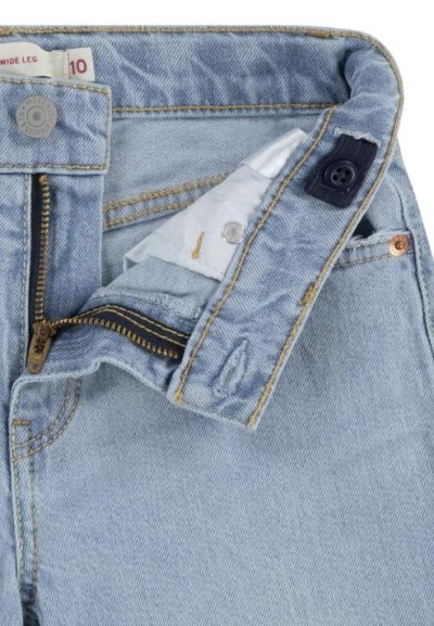 Jeans levi's lvg wide leg, ragazza denim chiaro.  - Vendita Moda sport