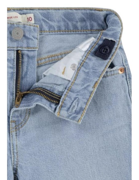 Jeans levi's lvg wide leg, ragazza denim chiaro.  - Vendita Moda sport