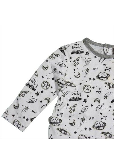 Tutina bianca Spaziale "Piccolo Astronauta"  - Vendita Moda sportiva