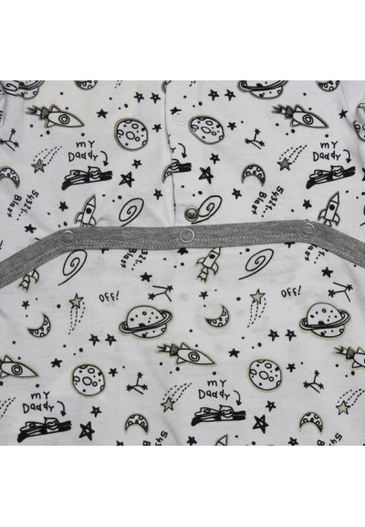 Tutina bianca Spaziale "Piccolo Astronauta"  - Vendita Moda sportiva