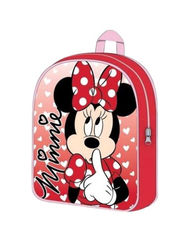 Zaino Minnie Mouse Rosso, Disney School Style  - Vendita Moda sportiva