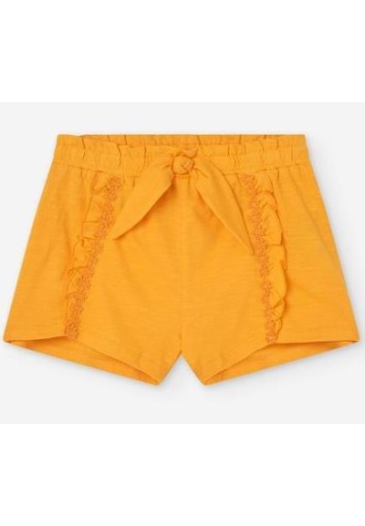Pantaloncino bambina in cotone arancione  - Vendita Moda sportiva
