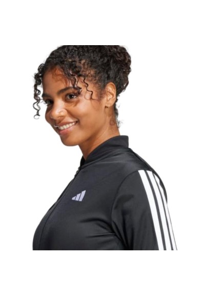 Tuta donna Adidas nera con 3 strisce – stile sportivo e iconico  - Ven