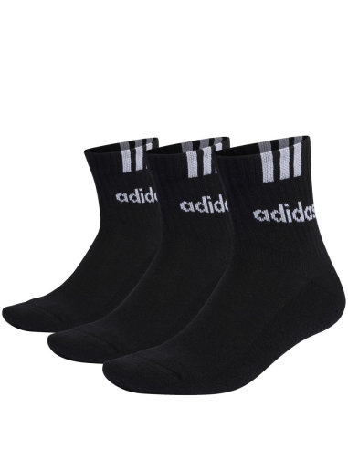 Calze adidas C 3S LIN 3P, unisex 3 paia nere  - Vendita Moda sportiva