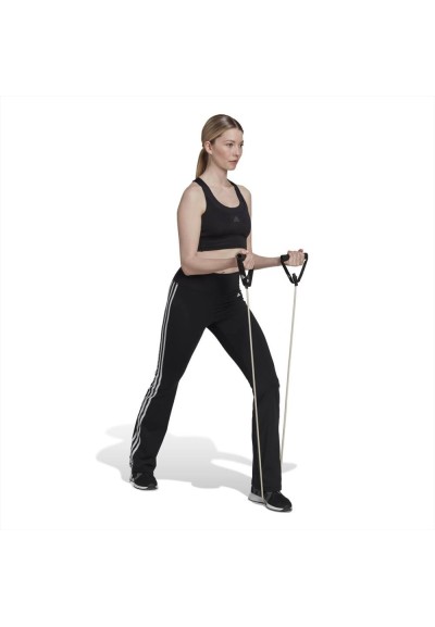 Leggings neri a zampa 3 striscie adidas  - Vendita Moda sportiva