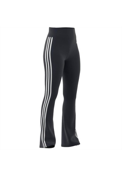 Leggings neri a zampa 3 striscie adidas  - Vendita Moda sportiva