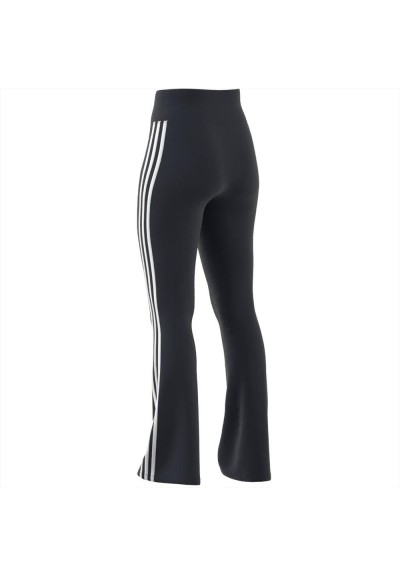 Leggings neri a zampa 3 striscie adidas  - Vendita Moda sportiva