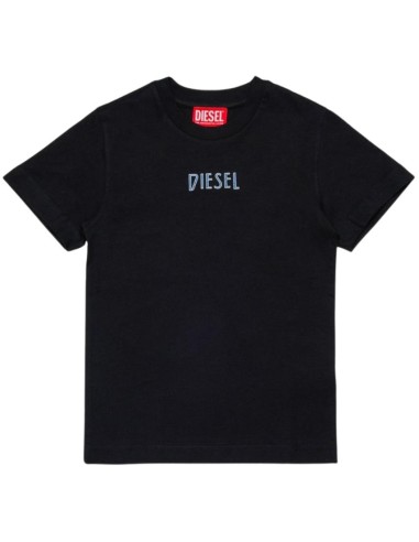 T-shirt Diesel nera – Unisex manica corta – Logo frontale  - Vendita M