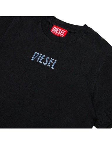 T-shirt Diesel nera – Unisex manica corta – Logo frontale  - Vendita M 2