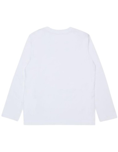 T-shirt Diesel bianca ragazzi manica lunga – Ricamo logo – Unisex casu 2