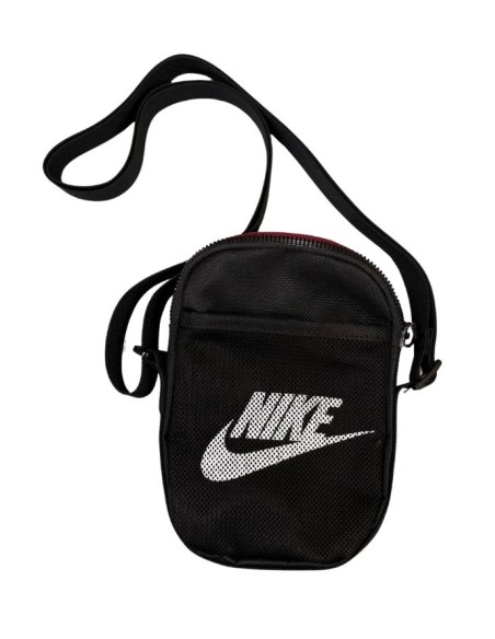 Borsa a tracolla Nike nera con logo bianco – modello sportivo unisex  