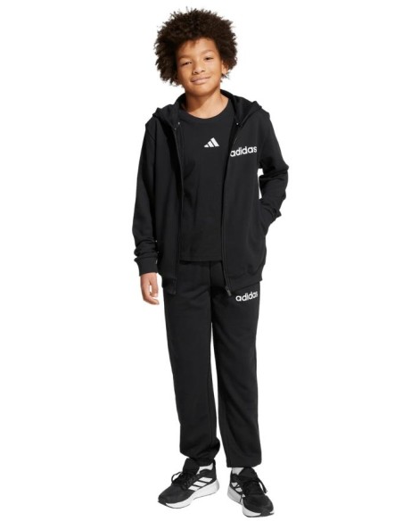 Tuta Unisex Ragazzi Nera con Zip in Cotone – Stile Sportivo  - Vendita