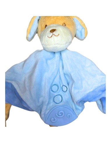 Doudou animaletto cagnolino azzurro linea GOGO-Copertina Sensoriale Cu 2