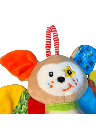 Peluche carillon pipistrello colorato musicale per culla e passeggino 