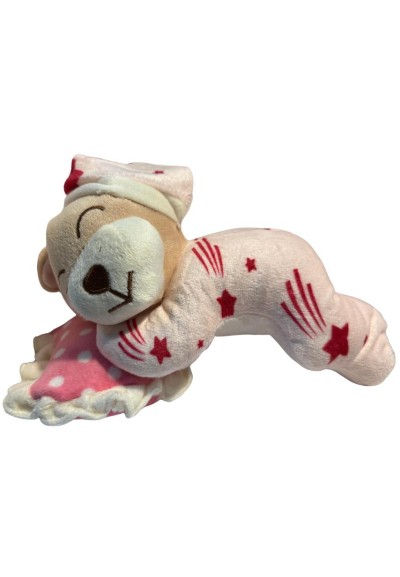 Peluche orsacchiotto - Carillon orsetto rosa musicale per culla e nann