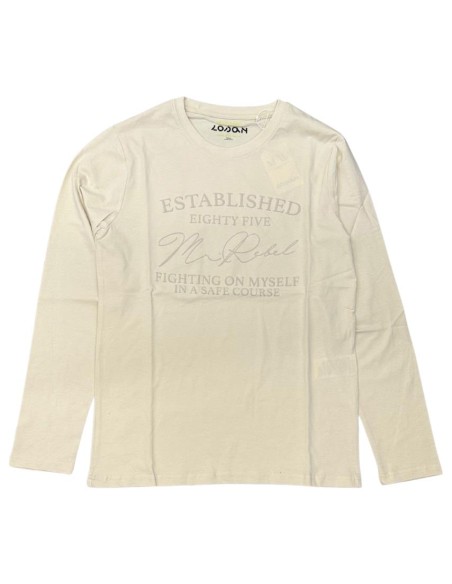 Maglietta Uomo con Stampa Vintage “Mr. Rebel” – Look Casual  - Vendita