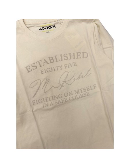 Maglietta Uomo con Stampa Vintage “Mr. Rebel” – Look Casual  - Vendita