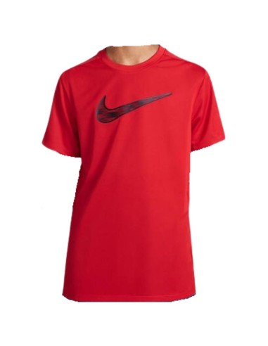 Maglietta sportiva Nike Junior rossa - Unisex, leggera, traspirante  -