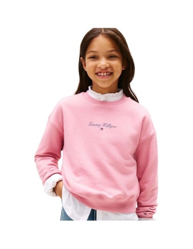 Felpa rosa Tommy Hilfiger per ragazza – stile leggero e versatile  - V