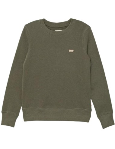 Felpa Levi’s verde oliva ragazzo girocollo – cotone felpato  - Vendita