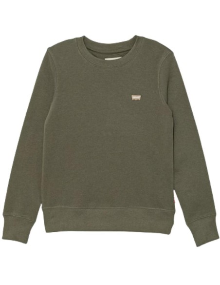 Felpa Levi’s verde oliva ragazzo girocollo – cotone felpato  - Vendita