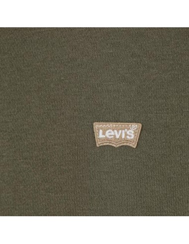 Felpa Levi’s verde oliva ragazzo girocollo – cotone felpato  - Vendita 2