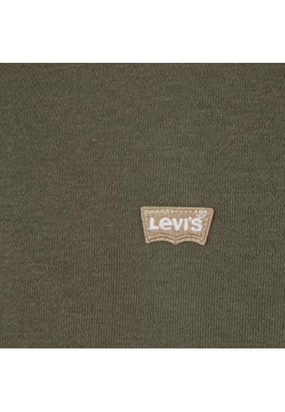 Felpa Levi’s verde oliva ragazzo girocollo – cotone felpato  - Vendita