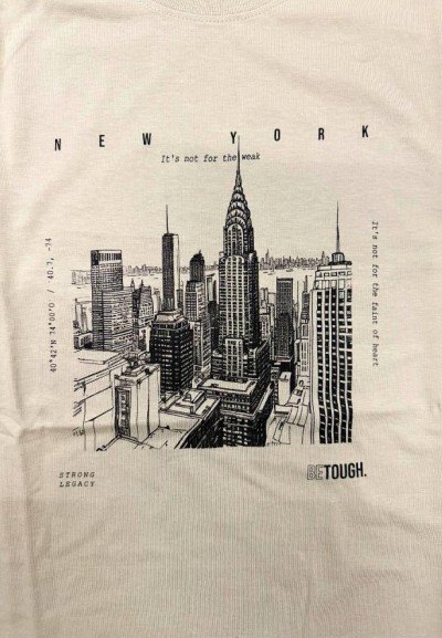 T-shirt beige Uomo New York Dream Strong Legacy  - Vendita Moda sporti