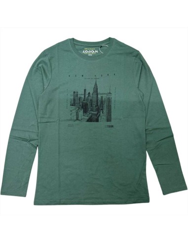 T-shirt Verde Uomo New York Dream Strong Legacy  - Vendita Moda sporti