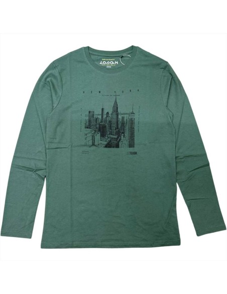 T-shirt Verde Uomo New York Dream Strong Legacy  - Vendita Moda sporti