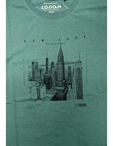T-shirt Verde Uomo New York Dream Strong Legacy  - Vendita Moda sporti 2
