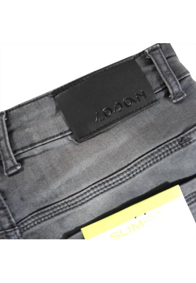 Jeans denim uomo color grigio  - Vendita Moda sportiva