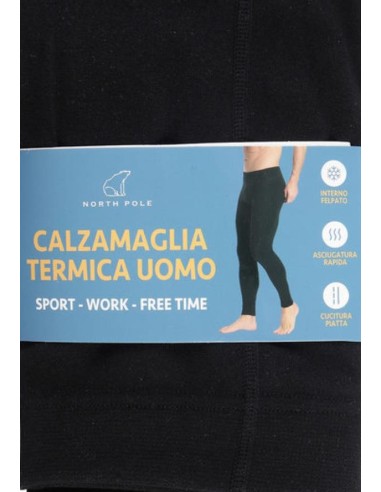 Calzamaglia Termica Uomo North Pole Felpata Nera  - Vendita Moda sport 2
