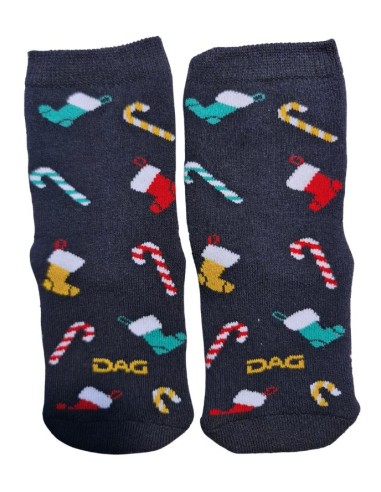 Calzini Antiscivolo Bimbi DAG — Fantasia Natalizia con Pupazzi di Neve