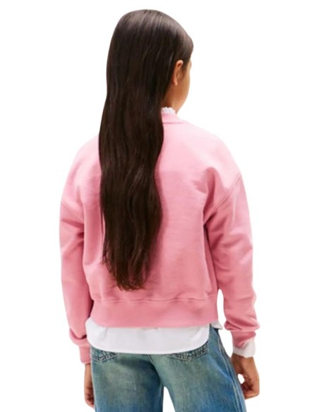 Felpa rosa Tommy Hilfiger per ragazza – stile leggero e versatile  - V