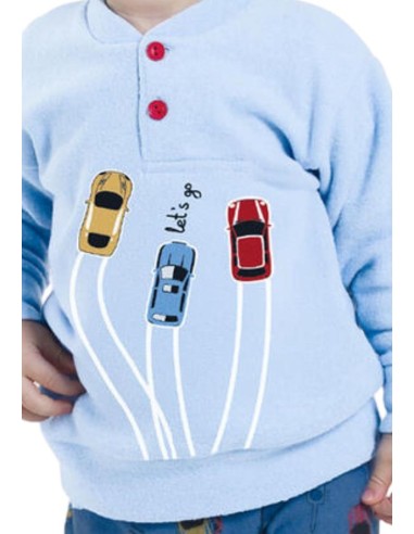 Pigiama Bimbo “Speedy Dreams” in Cotone Felpato – Avventure in Pista   2