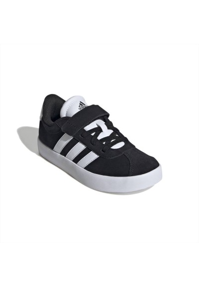 adidas VL COURT 3.0 EL C C,scarpa bambini nera in suede.  - Vendita on