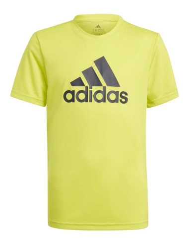 T-Shirt B BL T Adidas, Maglia junior ActivePlay giallo vivace  - Vendi