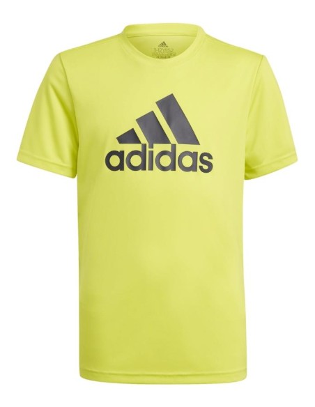 T-Shirt B BL T Adidas, Maglia junior ActivePlay giallo vivace  - Vendi