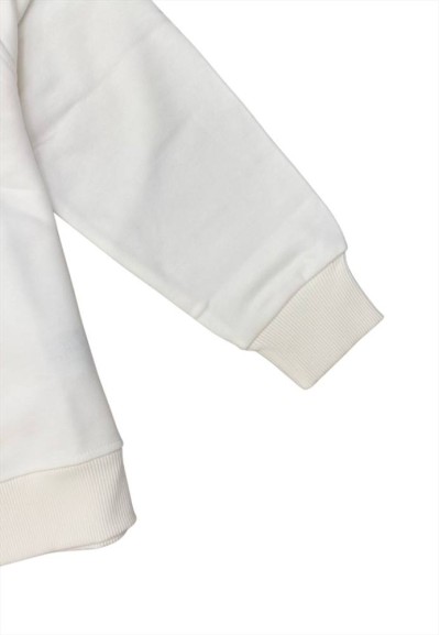 Felpa bianca garzata Diesel per ragazzi sdrops  - Vendita Moda sportiv