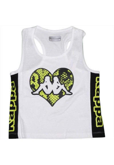 Completino Ragazza Kappa Cuore fluo  - Vendita Moda sportiva