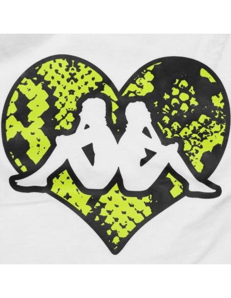 Completino Ragazza Kappa Cuore fluo  - Vendita Moda sportiva