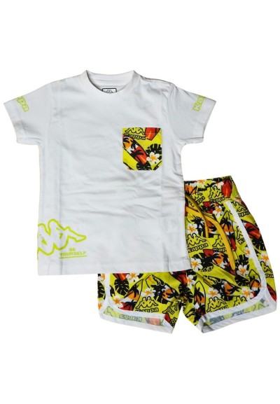 Completo kappa a T-Shirt e shorts, Bambino.  - Vendita Moda sportiva
