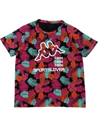 Completo sportivo bambina Kappa - T-shirt fantasia tropicale e shorts  2