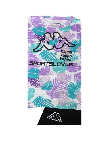 Completo t-shirt kappa, Bambina violetto.  - Vendita Moda sportiva 2