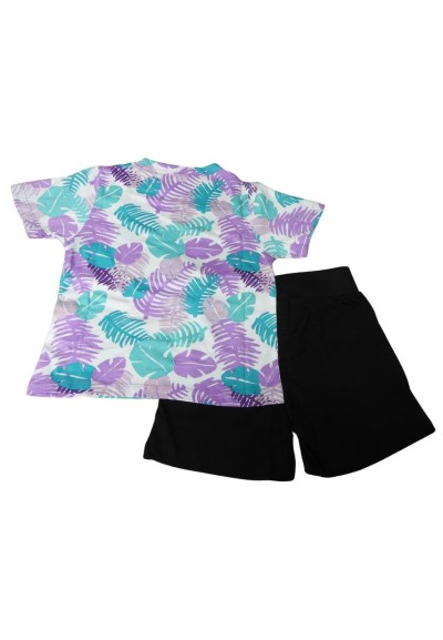 Completo t-shirt kappa, Bambina violetto.  - Vendita Moda sportiva