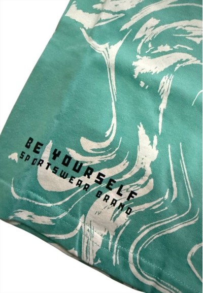 T-shirt Verde Acqua Kappa Bambino “Fresh Vibes Edition”  - Vendita Mod