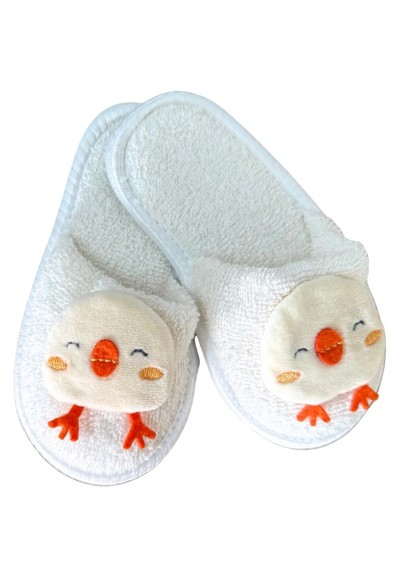 Set Coccola Pulcino – Accappatoio, Asciugamano e Ciabattine in Spugna 