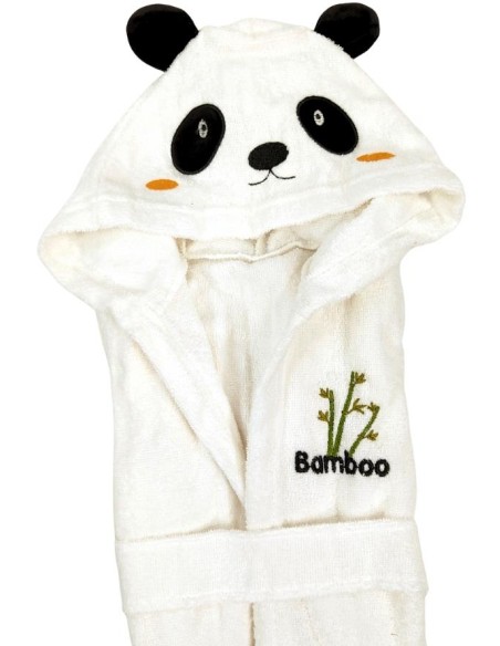 Set Coccole Panda – Accappatoio, Pantofoline e Asciugamano Baby  - Ven